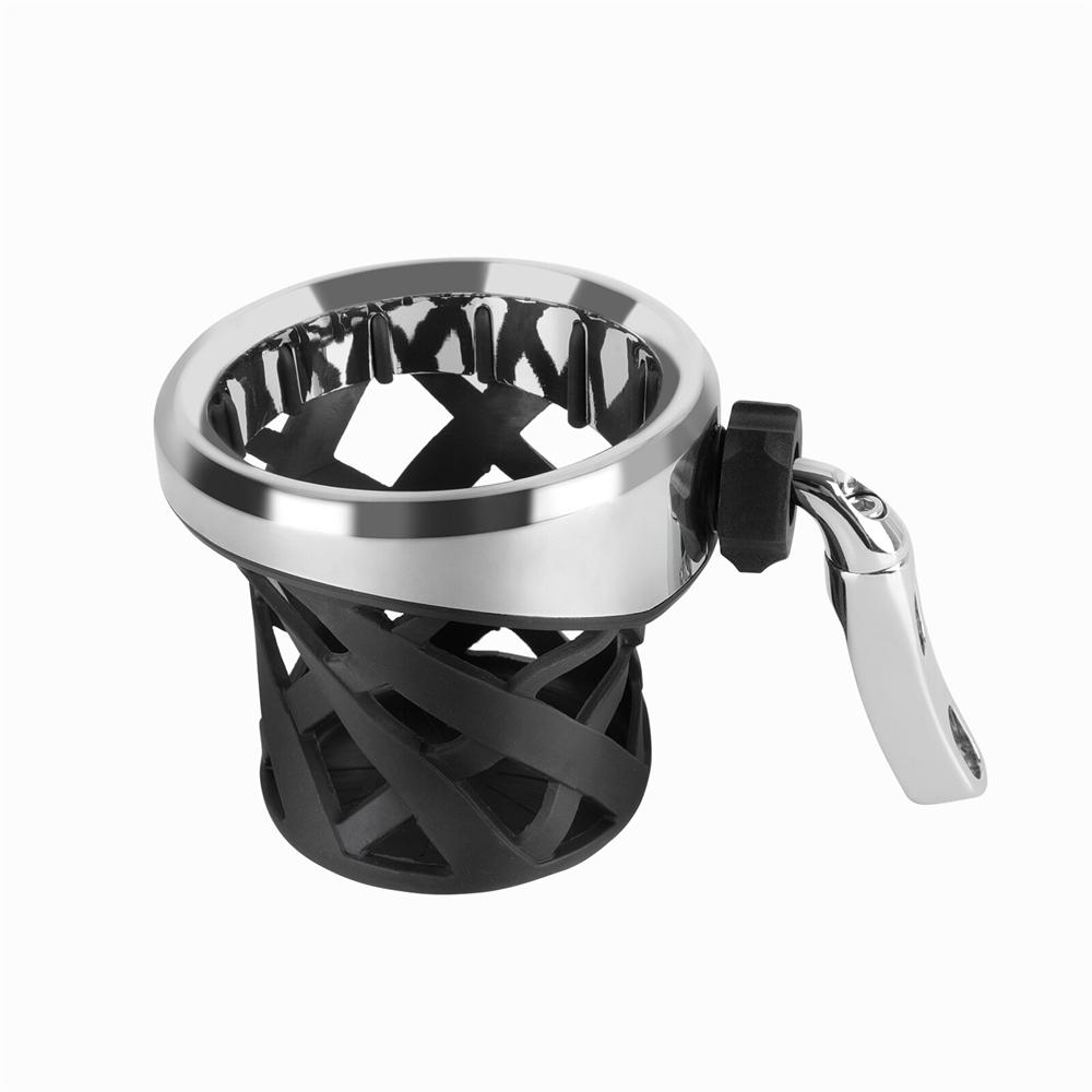 Motorcycle Bike ATV Handlebar Drink Cup Holder With Mesh Basket Mount Universal