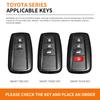 Car Remote Key Cover Case Holder Shell For Toyota CHR Prado 2017 2018 Prius Camry Corolla RAV4 2017 2018 2019 2020 Accessories C