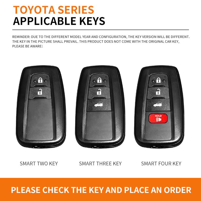 Car Remote Key Cover Case Holder Shell For Toyota CHR Prado 2017 2018 Prius Camry Corolla RAV4 2017 2018 2019 2020 Accessories C