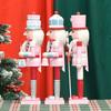 Festival 38CM/15inch Macaron Colored Drummers Dolls, Wood Table Decoration for Holiday Baking Enthusiasts