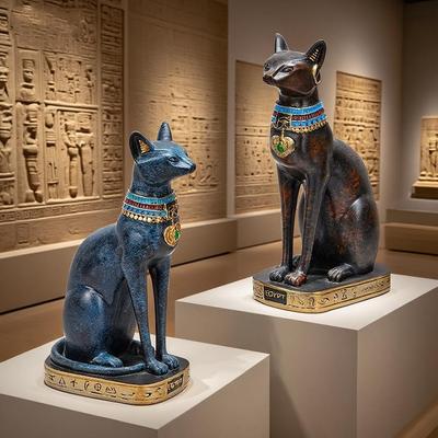 3D Bastet Katzengöttin Ornament für Heimdekoration – Perfekt für Wohnzimmer, Weinschrank, Eingangsbereich oder Schlafzimmer