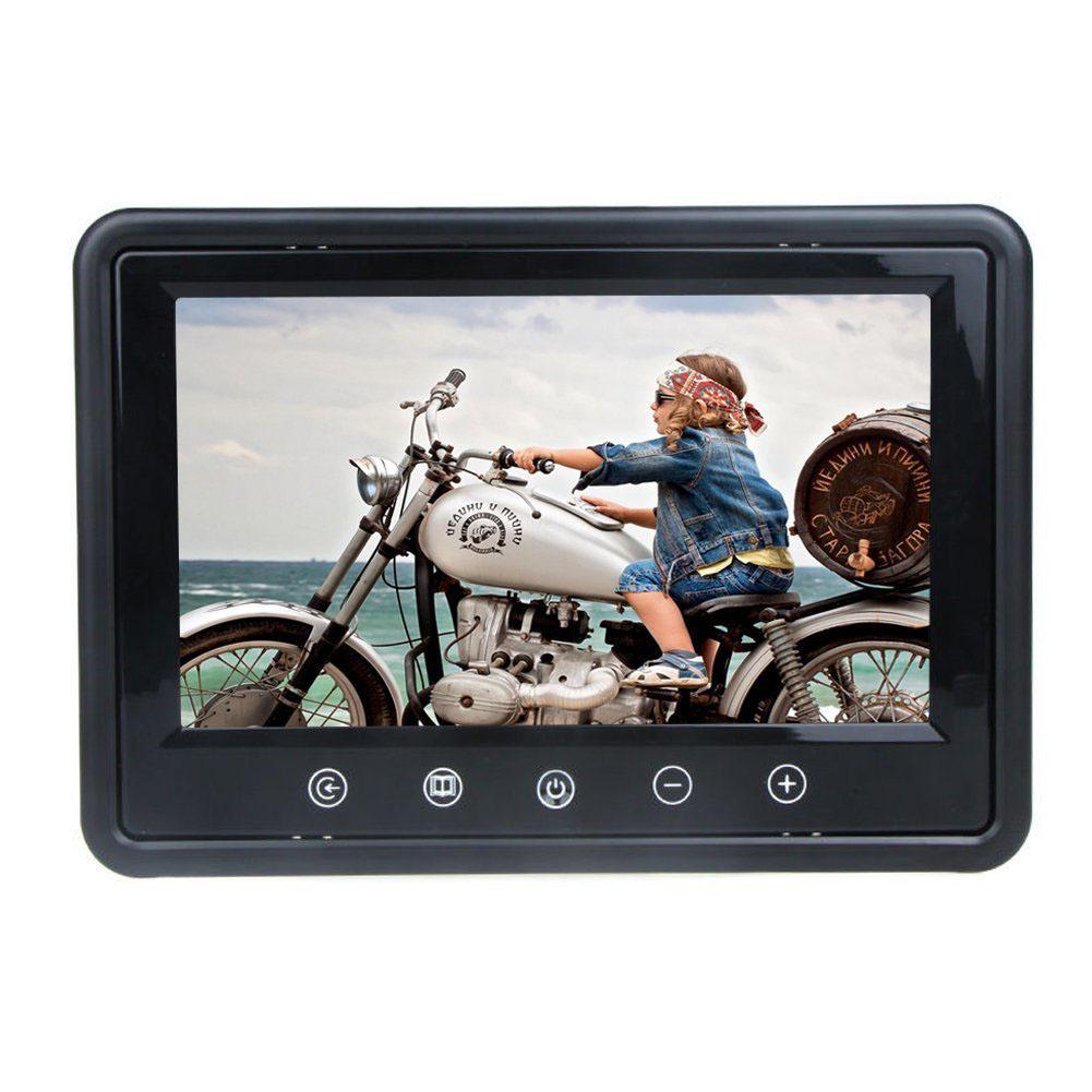 Car Stand Alone Monitor - 9 Inch Screen, 16:9 Display Mode NTSC/PAL Headrest Mount Frame