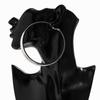 Gold Hoop Earrings for Women Exaggerated Metal Large Circle Glossy Earrings for Banquet Gown Travel Ears Decor
