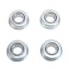 4PCS Heavy Duty Mower Shaft Bearings Silver Wheel Drive Mower Bearings Ball Bearing Replacement