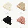 Korean Style Striped Knit Cap With Sunshade And Adjustable Fit For All Seasons