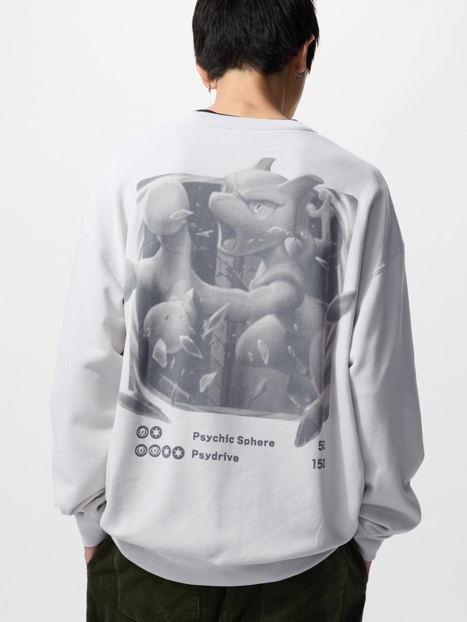 

Uniqlo Свитшот с карточкой Покемона А 02 LIGHT GRAY/UNISEX S