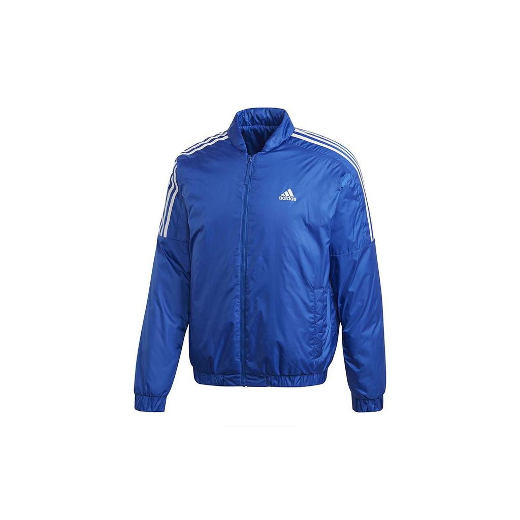 Adidas Essential Insulated Bomber Jacket Outdoor Casual Sports Cotton Coat Winter Men Jackets Royal-Blue GH4579