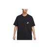 Nike T Shirts Men's Black Crew Neck Moderate Straight Fit FQ0351-010