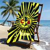 Custom Name Personalized Club America Print Beach Towel, for Trip Camping Beach Party Home Decor, Birthday Gift for Family & Friends
