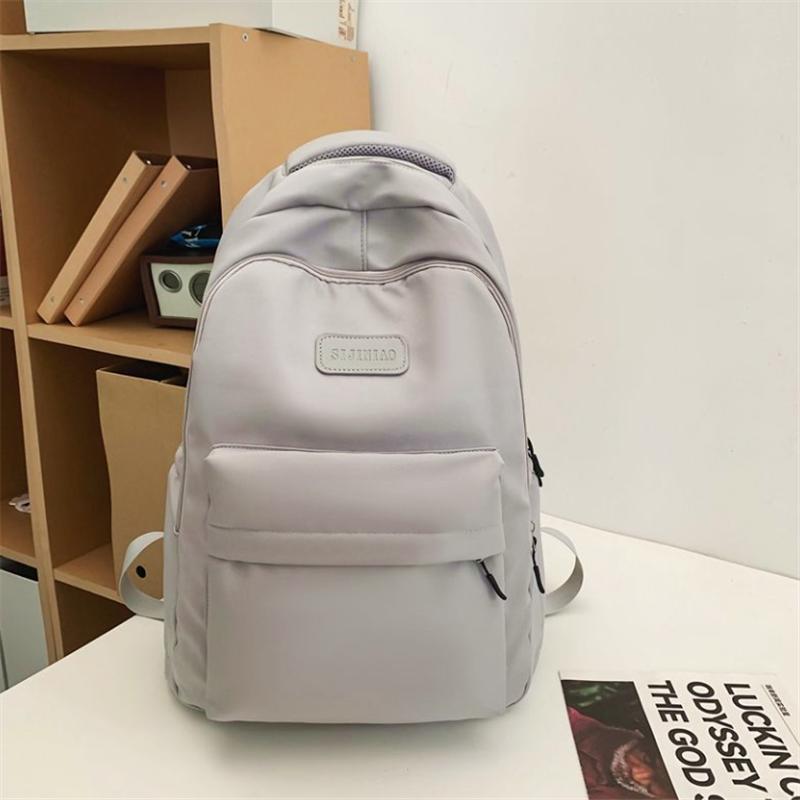 

Students large capacity simple schoolbags and students travel backpacks versatile backpacks сірий