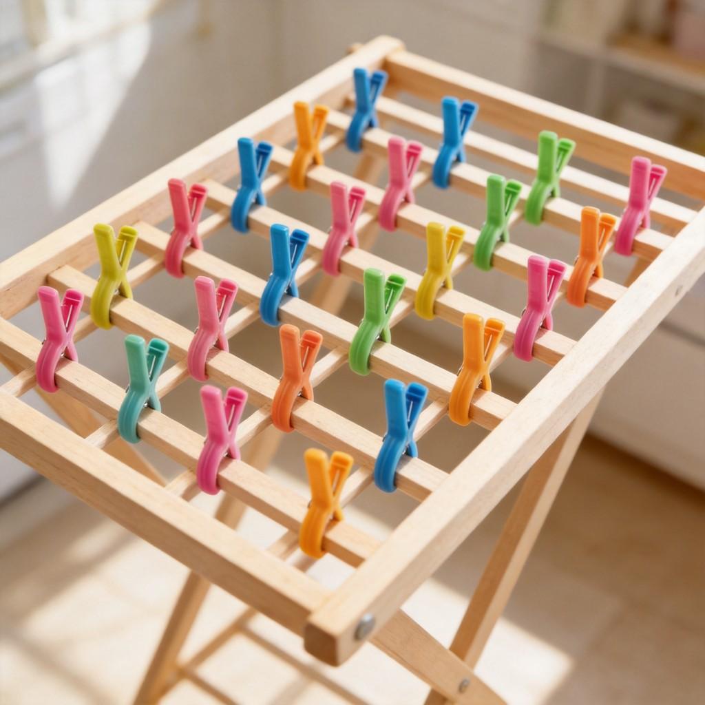 Plastic Clothes Drying Clips With Strong Grip For Home Laundry And Garment Fixing