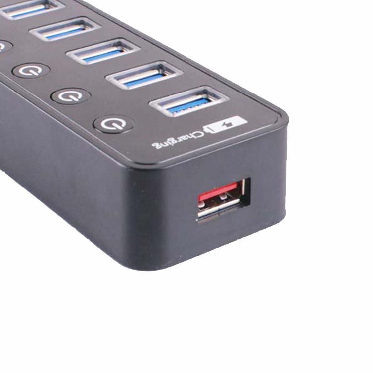 USB 3.0 Hub Expander: 4-Port Fast Charging Multi-Interface Splitter