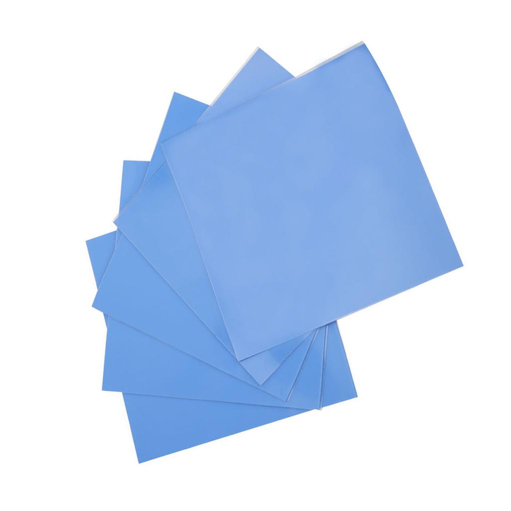 5 Pcs Silicone Thermal Conductivity Pad CPU GPU Heat Conduction Sheet 100x100x0.5mm 1.5w M K