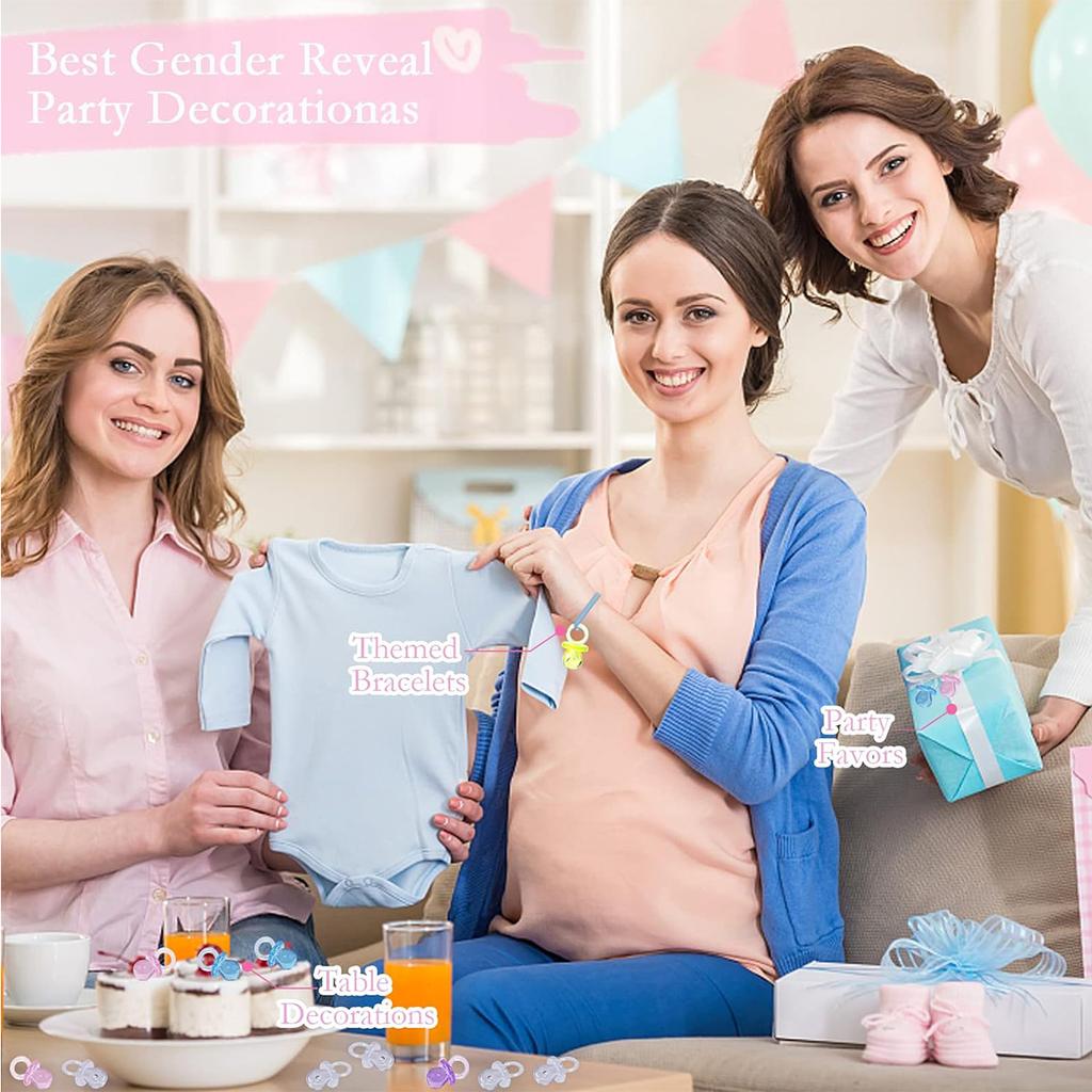 Pacifiers for Baby Shower Game, Plastic Pacifiers for Baby Shower Decoration, Cute Baby Shower Pacifiers, Gender Reveal Party