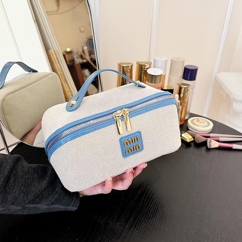 OEING Canvas Hand-Carry Cosmetic Toiletry Bag