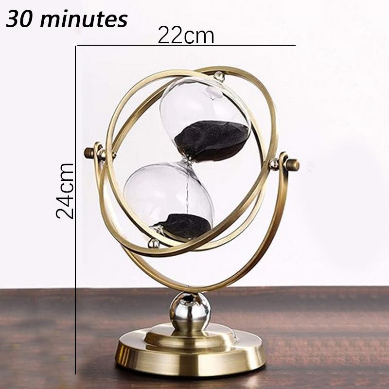 15/30/60 Minutes Sand Clock Global Retro Hourglass Timer Nordic Creative Luxury Home Decoration Classical Office Desk Sandglass