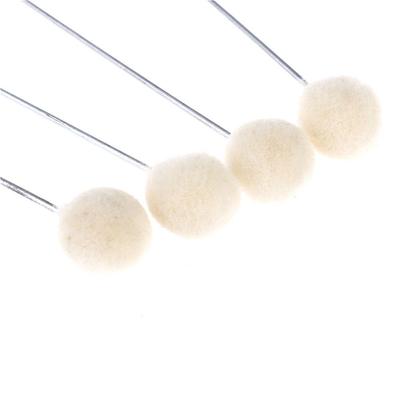 Dauber Assisted Leather Wool Balls Brush Dyeing Durable Leather Dauber Tool Metal Handle Leather Dyeing Brush