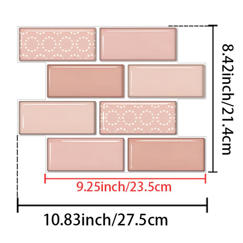 

Waterproof And Oil-Proof Kitchen Sticker Tile Sticker Self-Adhesive Wall Sticker Special-Shaped Splicing