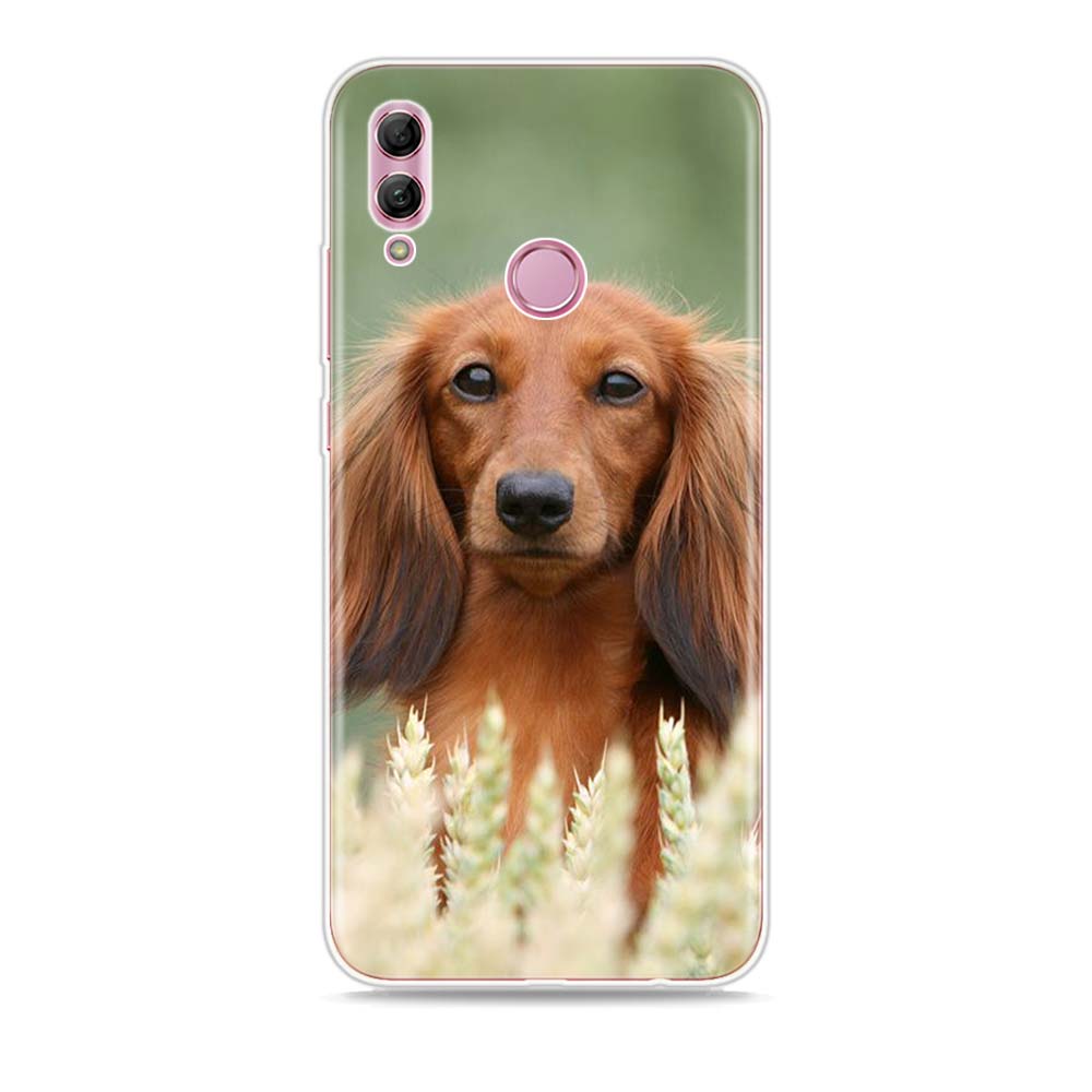 Silikonový kryt pro psy jezevčíka dobrmana pro Honor 30 30S 30i 9 10 9A 9C 9S 9N 10i 10X 9X Lite Pro 5G pouzdro na telefon