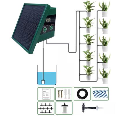 Solar Drip Irrigation System for Garden Digital Display Screen Automatic Watering System for 10