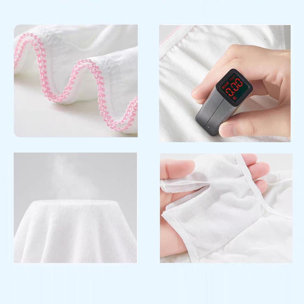 Disposable Individually Perfect for Hospital Disaster and Business 21-count Women's Underwear, 100% Cotton, White. Wrapped, Hygienic, Travel, Stays,