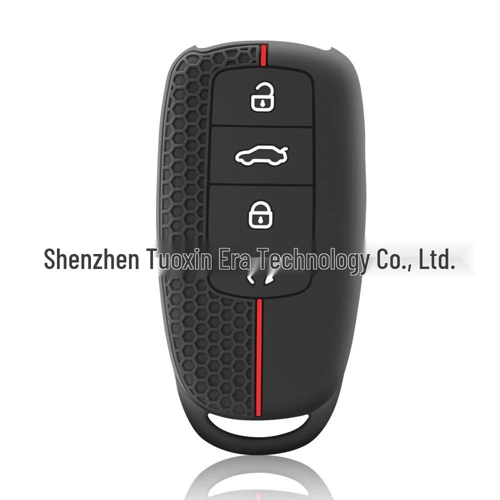 

Chery Tiggo & Arrizo Silicone Car Key Cover with Honeycomb Design чёрный