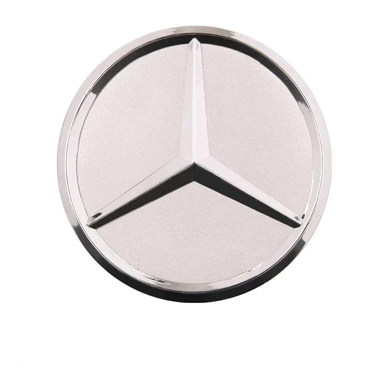 

New 2025 For Mercedes Benz 4PCS 75mm Car Wheel Center Hub Caps Cover for Mercedes Benz B/C/E/S Class A Class C200L GLC GLK CLA A