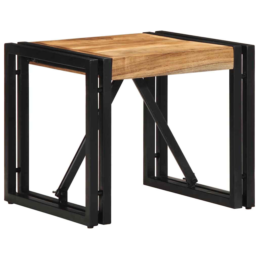 Coffee Table 40 X 40 X 35 Cm Solid Acacia Wood