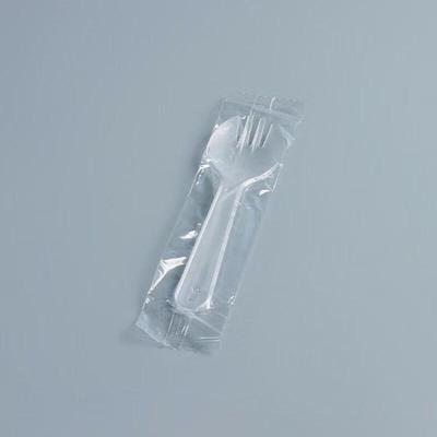 Fourchettes-cuillères en plastique emballées individuellement