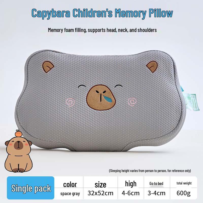 

Подушка с эффектом памяти для детей Капибара - Милая мультяшная поддержка для шеи 32x52cm/piece