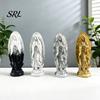 Handmade Retro Figurine Our Lady of Guadalupe Religious Statue, Virgin Mary Figurine, Resin Sculpture, Vintage Texture Sculpture Inspirational Art for
