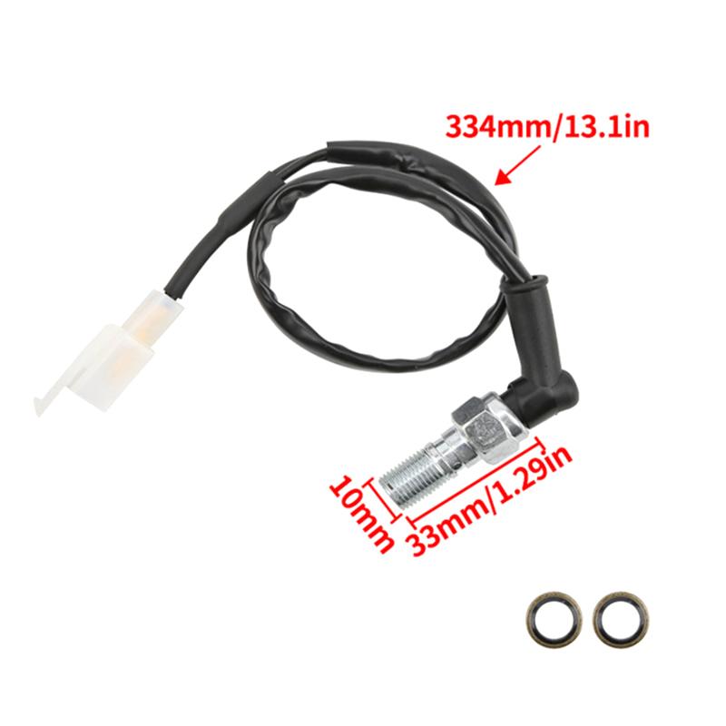 M10*1.25MM Universal Motorcycle Hollow Bolt Hydraulic Brake Pressure Rear Light Switch Moto Accessories onesize
