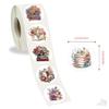 500Pcs/Roll Ins Flowers & Reading Kids Rewards Stickers - DIY Scrapbooks Album Decor Sealing Label Decals