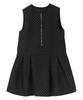 Kobe Lettuce Polka Dot Jacquard Zip Jumper Skirt, Peplum Dress, Mini Dress, Flared Dress, After-School Activities [E3381] M Black