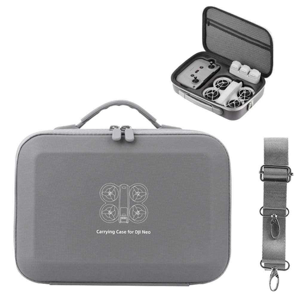 Storage Bag Protective Carrying Case PU Leather Drop-resistant Hard Shell Handbag for DJI NEO Drones Controller Accessories