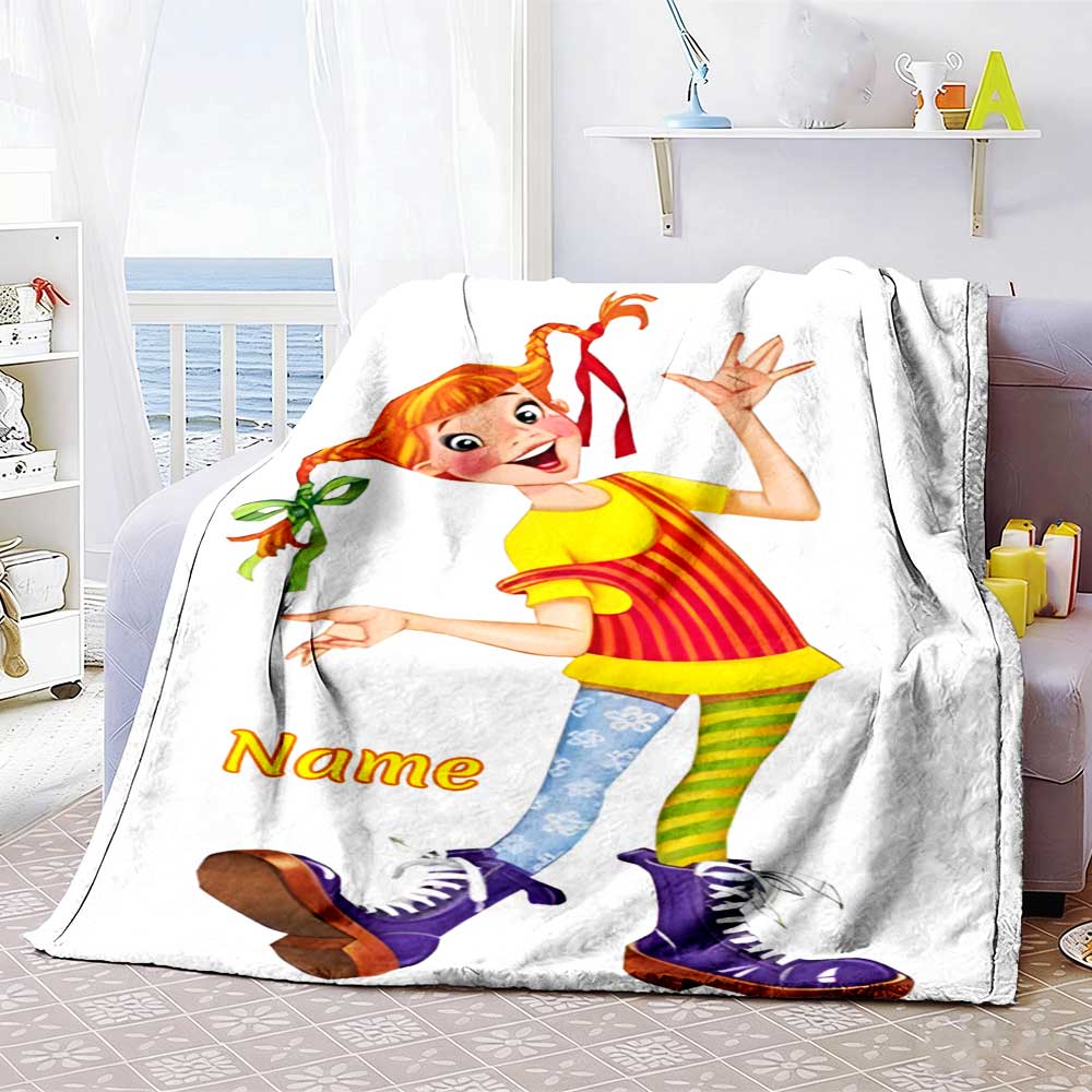 Pipi Personalized Name Blanket Multi-purpose Personalized Blanket Ultra-Soft Suitable for Office Chair Livingroom Picnics Chair for All Occasions