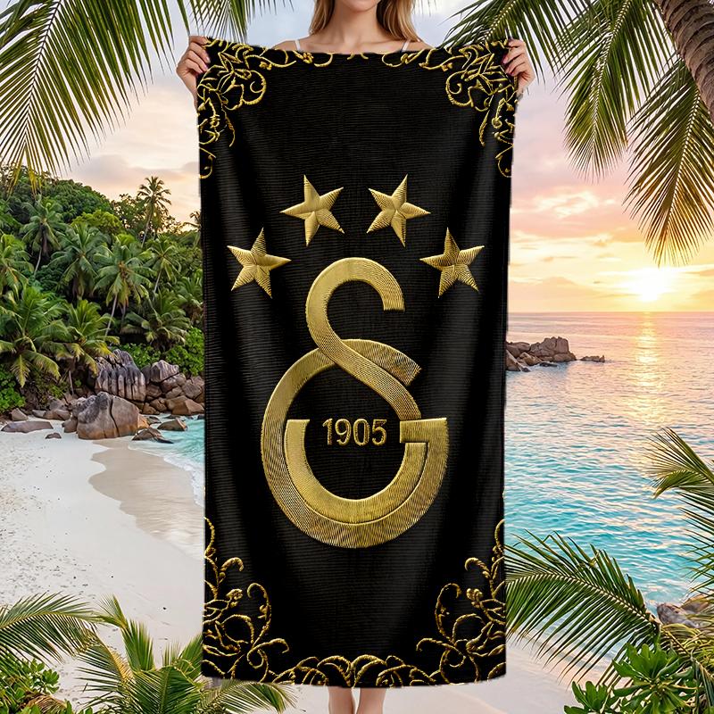 Galatasaray Fashion Beach Towel: Ideal for Summer Adventures Soft, absorbent and quick drying suitable for swimming and bathing