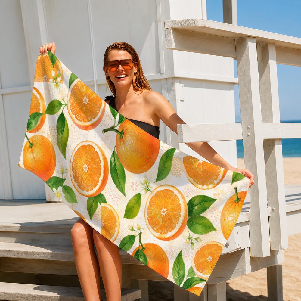 Summer Fruits Towel Five-Star Hotel Quality Eco-Friendly Ultra Soft Thick Towels & Beach Towels Gym Shower