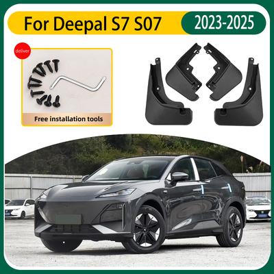 4PCS Car Mud Flaps For Deepal S7 Accessories S07  2024 2025 Auto Mudguard Splash Guard Front Rear Fenders Car Exterior Parts