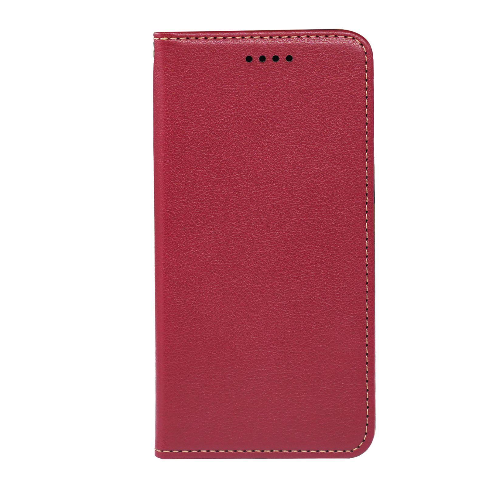 

Honor 600 Lite Lychee Pattern Leather Case: Anti-Theft, Strong Magnetic, Drop-Proof Honor 600 красный