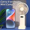 2025 USB Handheld Fan - Mini Rechargeable Fan with Phone Stand, Strong Wind for Desk, Office, and Dorm Use