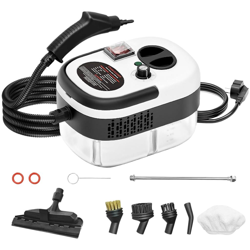 2500W 220V Handheld Steam Cleaner High Temperature Pressurized Steam Cleaning Machine Multifunction for Home Kitchen Degreasing