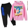 Kids Supersonic Clothing Jogging Blue Sweatshirt Top Coat Pants Two-piece set Hoodie Boys Girls3-12Yrs Clothes Casual Sports Set