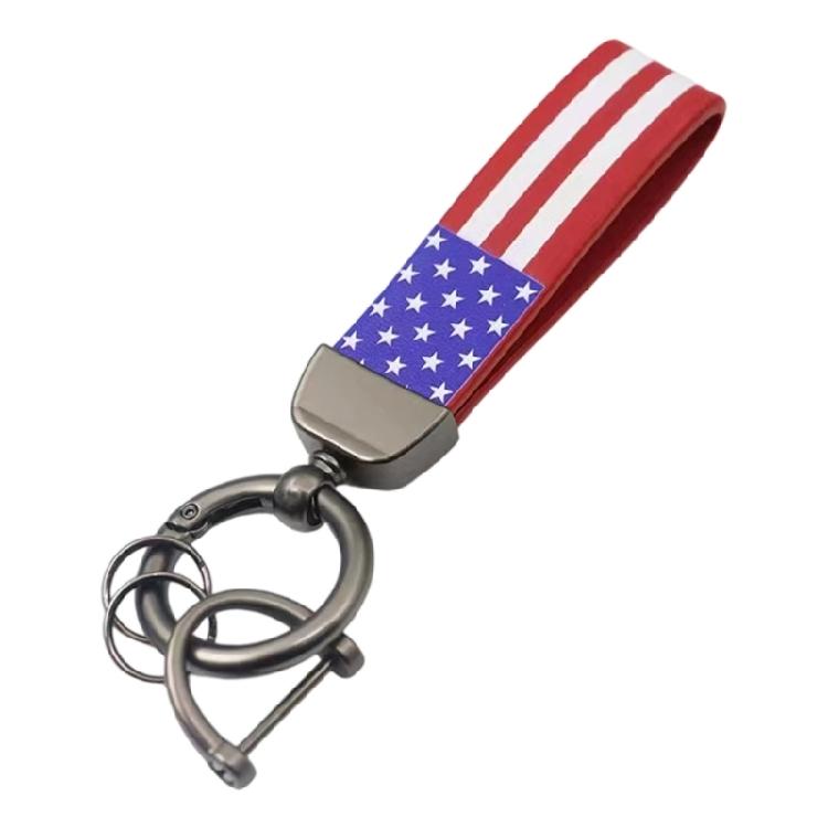 Car Keychain Key Holder Automotive Key Chains With National Symbol And Tarnish Resistant Finishing