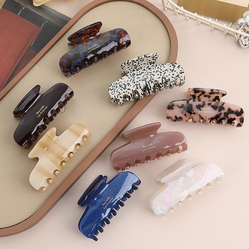 Han Board Acetic Acid Hairpin, Women'S High-End Sense, Spring Temperament, Disc Hair, Catch Clip, Shark Clip Hair Accessories