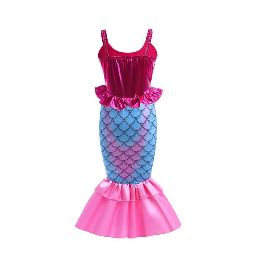 Mermaid Princess Dress for Girls - Children's Strappy Outfit