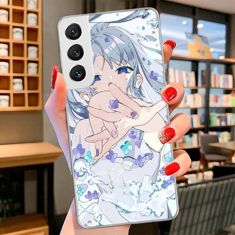 

Cute Anime Girl INS Cover Phone Case For Samsung Galaxy S26 S25 Edge S24 Ultra S23 S22 Plus S21 S20 FE Soft Fundas Shell Galaxy Samsung S25 Plus