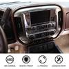 Chrome Console GPS Navigation Cover Panel Trim For Chevy Silverado/GMC Sierra