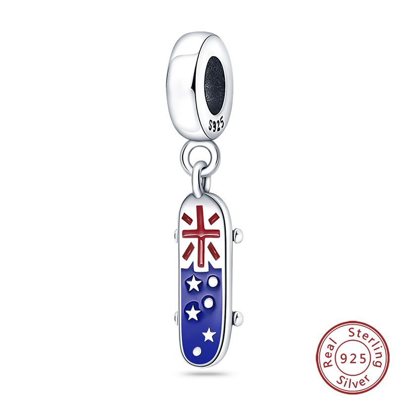 Meaning Series Copper Metal USA Flag Independence Day Statue Of Liberty Charm Bead Components Bead Components 3mm Do It Yourself High Quality Fine