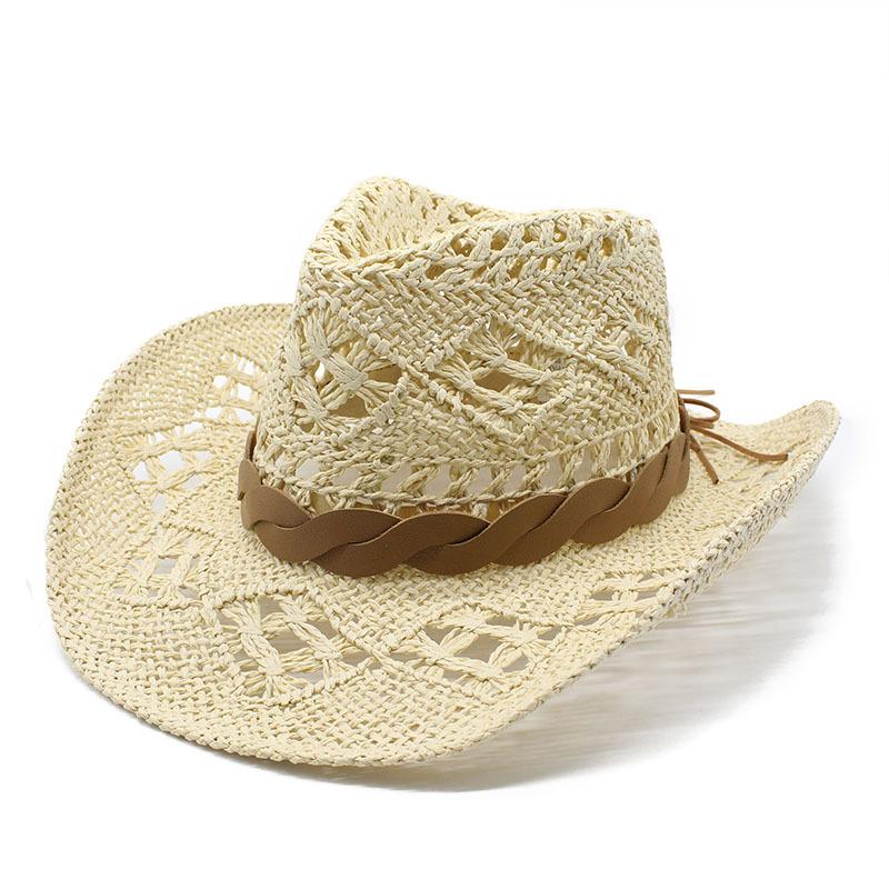 Spring And Summer Retro White Denim Straw Hat Men'S And Women'S Hats Travel Shading Casual Versatile Beach